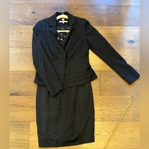 Review Black Midi Dress & matching lined jacket us sz6